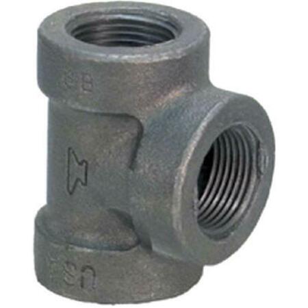 ANVIL 8700120507 .75 in. Malleable Iron Pipe Fitting Black Tee 230235